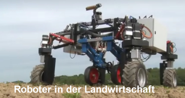Roboter Franc arbeitet auf dem Feld