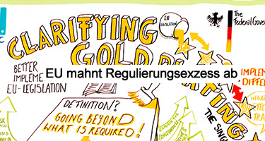EU mahnt Regulierungsexzess ab