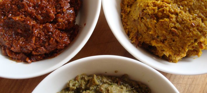 vegetarische Curry-Pasten