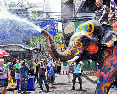 Das thailändische Neujahrsfest Songkran