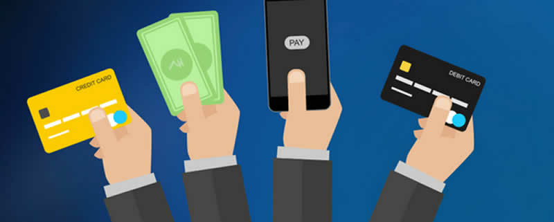 Veranschaulichung der verschiedenen Zahlungssysteme