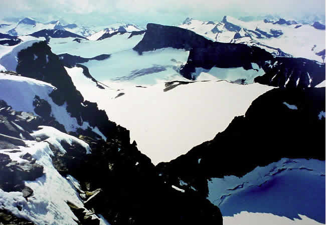 Aussicht vom Galdhøpiggen