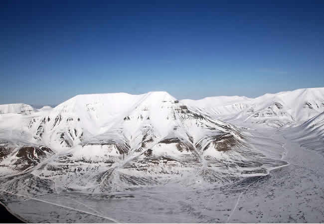Spitzbergen, Norwegen, Berg Hiorthfjellet
