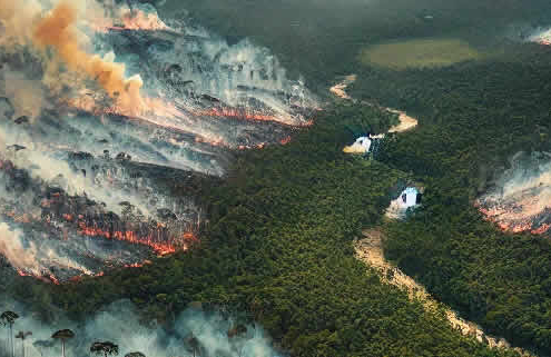 Rekordverdächtige Waldbrände im Amazonas