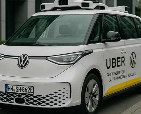Volkswagen und Uber starten Partnerschaft für autonome E-Fahrzeuge