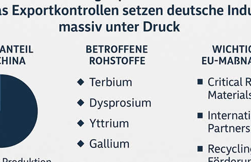 Chinas Rohstoffpolitik bringt deutsche Wirtschaft in Bedrängnis