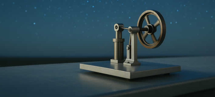 Ein Motor, der mit der Kälte des Himmels läuft