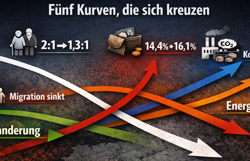 Deutschland 2025: Fünf demografische und fiskalische Kurven die sich kreuzen Deutschland 2025: Fünf demografische und fiskalische Kurven die sich kreuzen